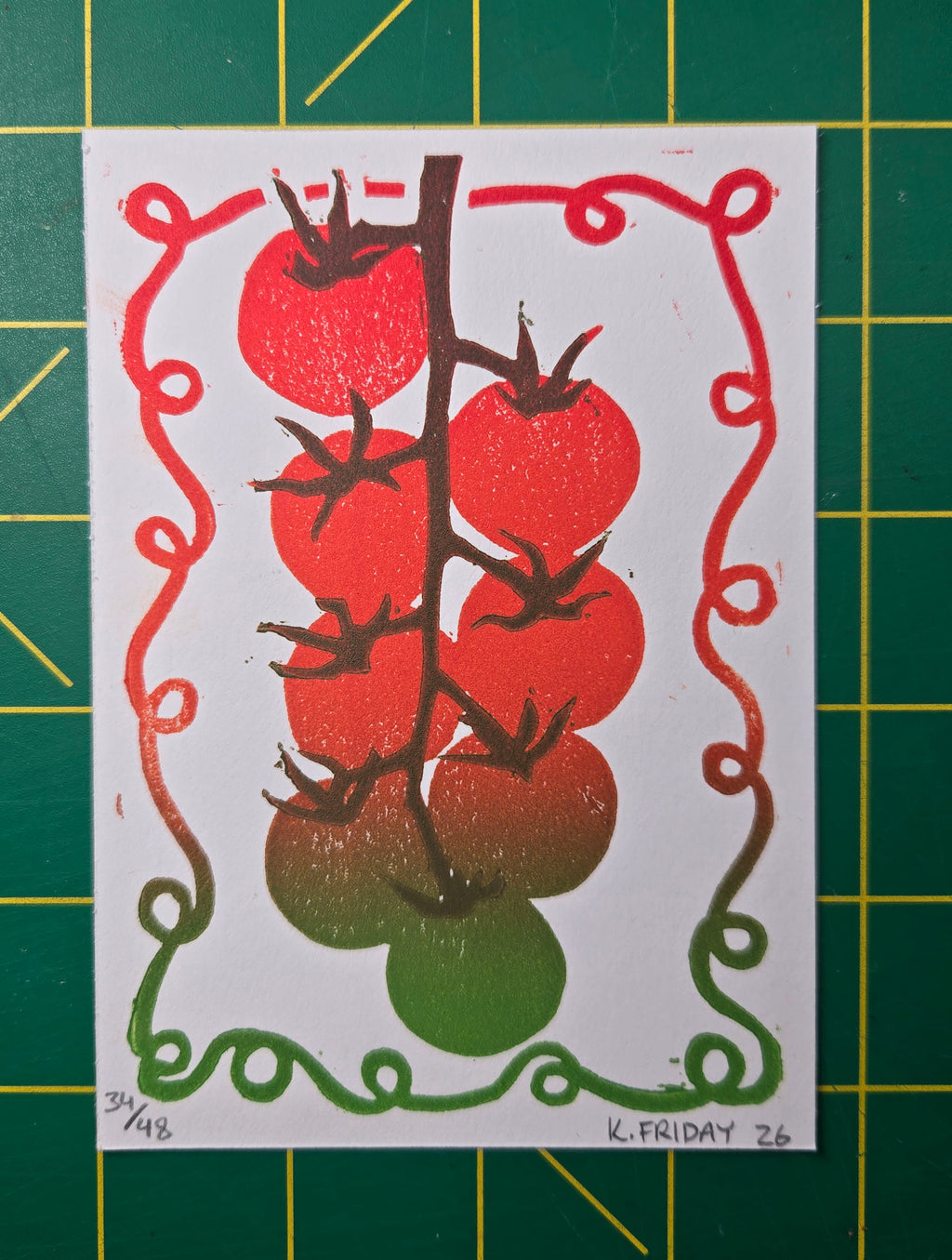 Vine Tomato Print
