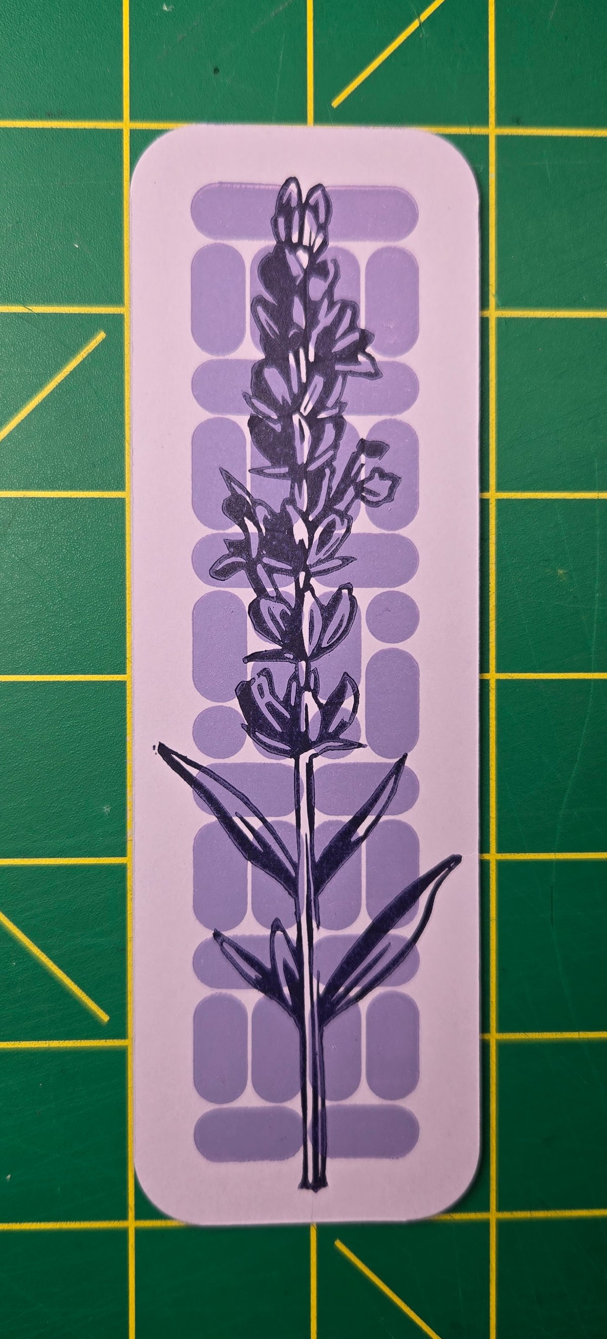 Lavender Bookmark Print