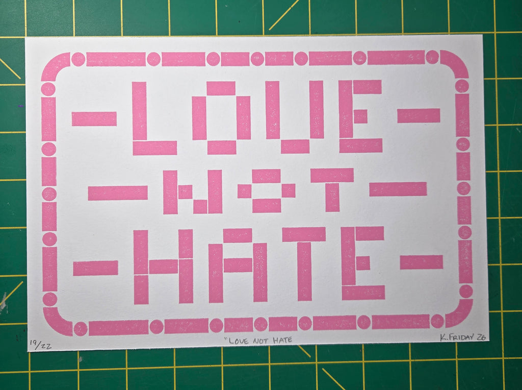 Love Not Hate print