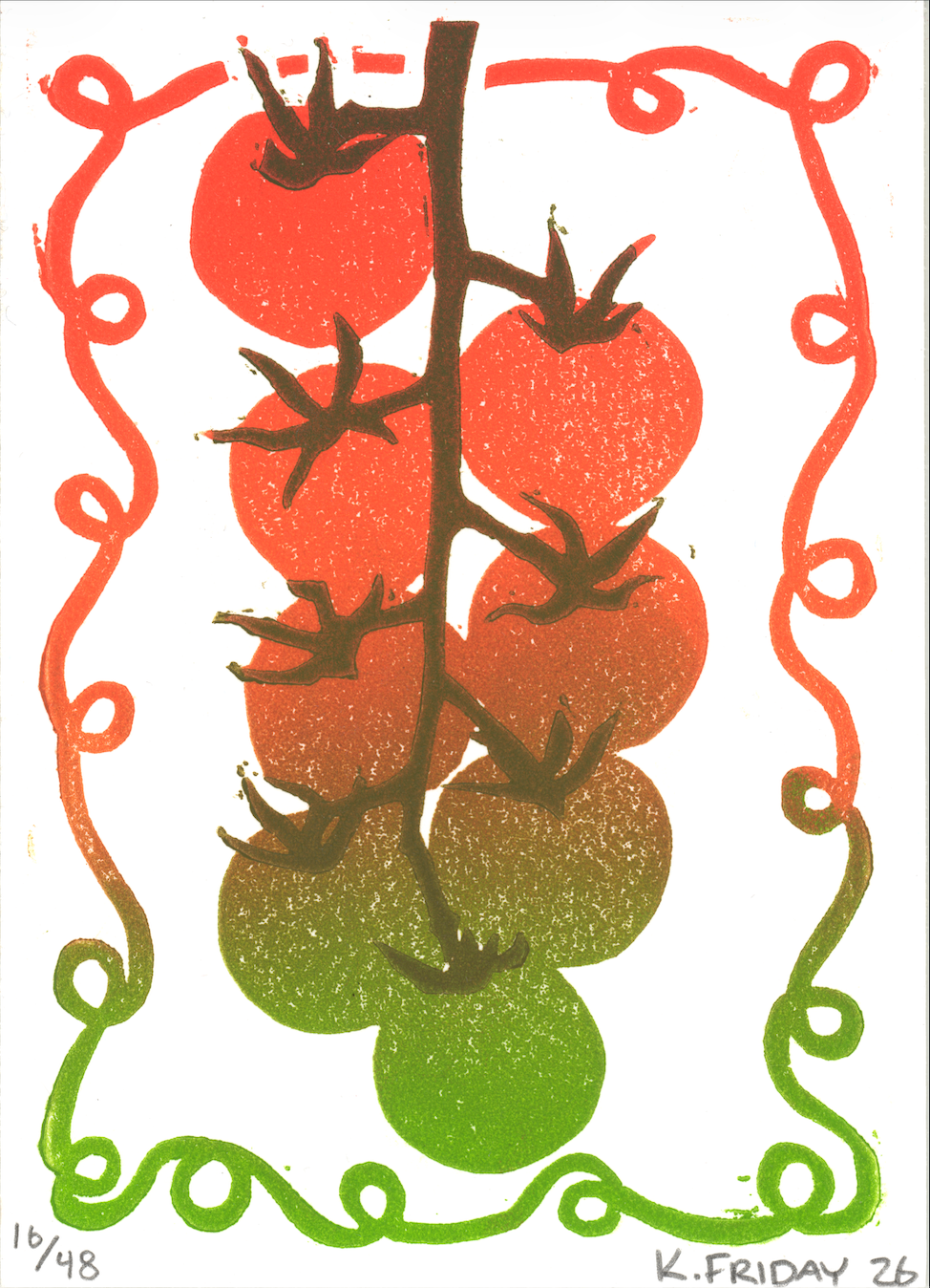 Vine Tomato Print